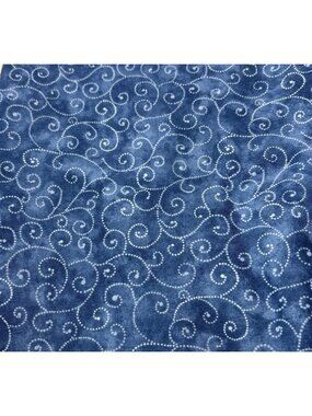 Marble Swirl Moda Blue/White 19" x 22" Quilting Fabric Cotton